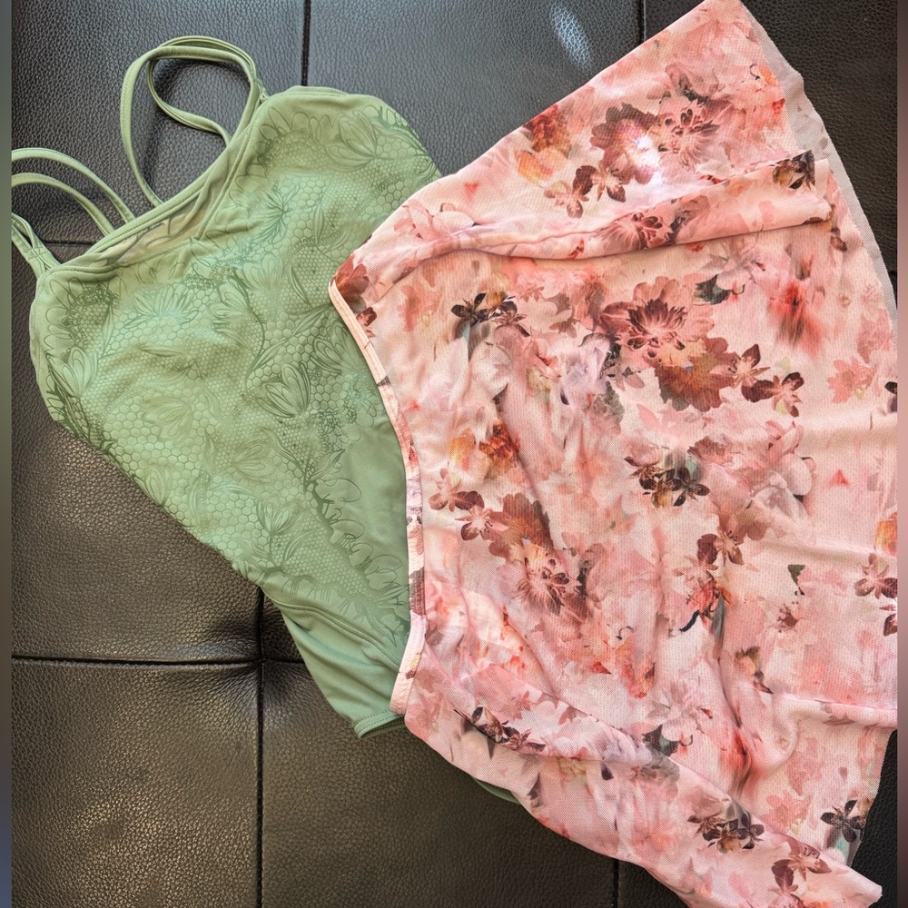 Bloch Willow Leotard and Floral Skirt Petite/ Small Ballet Dance